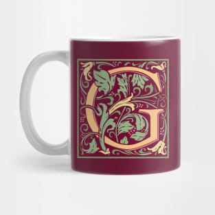 William Morris Vintage Letter G Mug